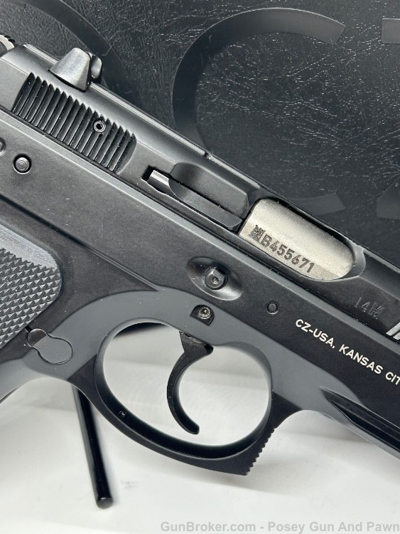 Like New CZ 75 D Compact Semi Auto Handgun 9mm 3.8" Barrel 14 Rounds Night-img-7