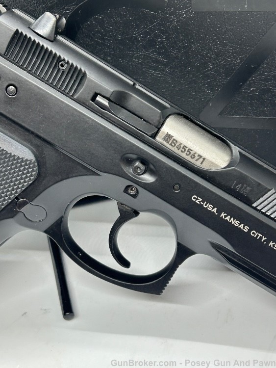 Like New CZ 75 D Compact Semi Auto Handgun 9mm 3.8" Barrel 14 Rounds Night-img-9