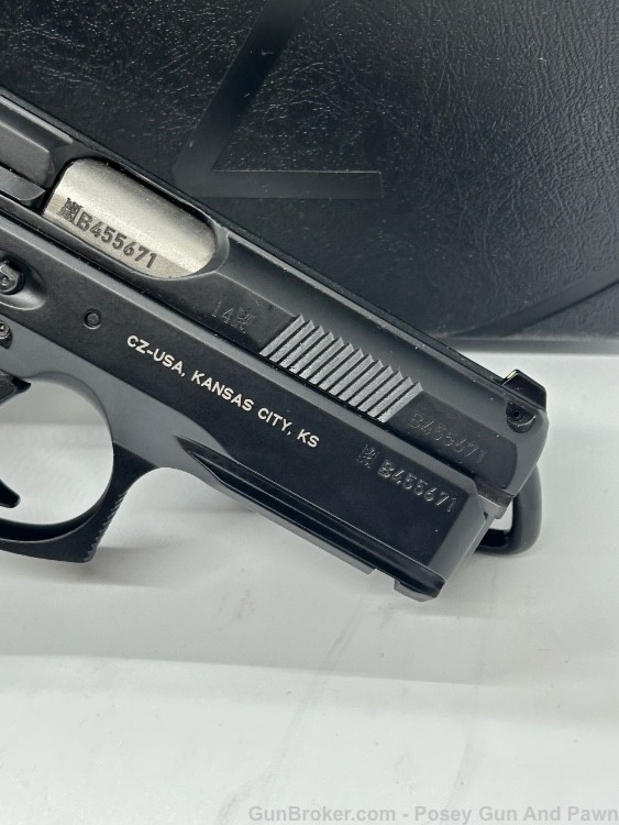 Like New CZ 75 D Compact Semi Auto Handgun 9mm 3.8" Barrel 14 Rounds Night-img-10
