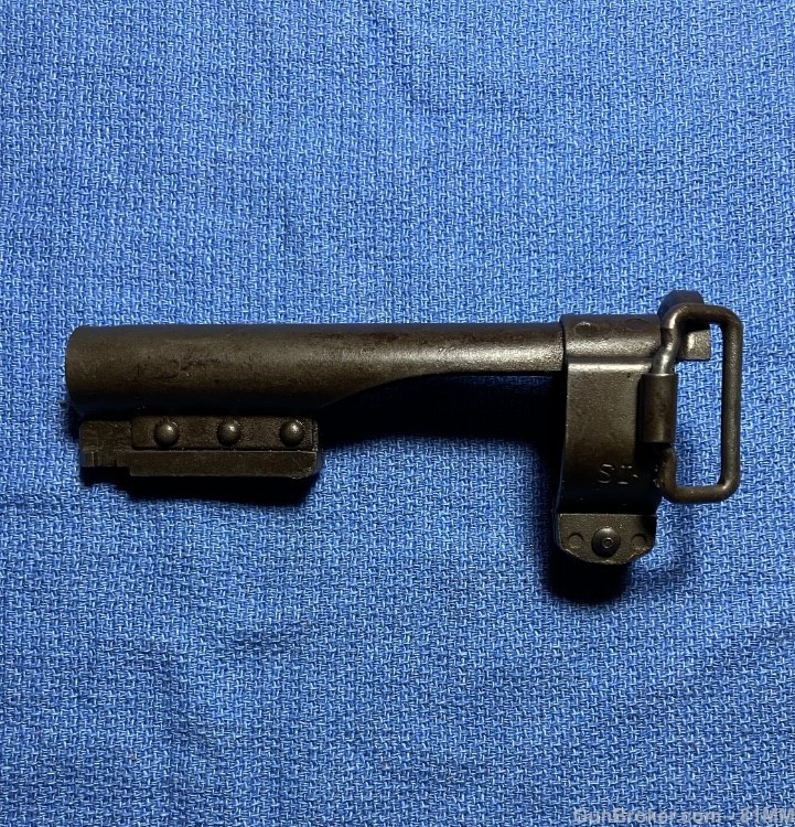 M1 Carbine. Barrel band. Bayonet lug. SI marked. USGI. WWII-img-0
