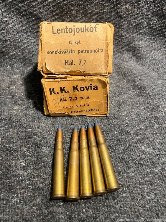 303 British Incendiary 34 rounds Total Finnish Made -img-0