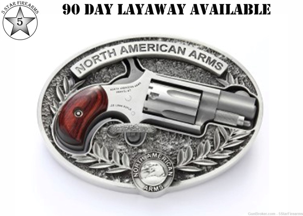 NAA MINI Revolver 22LR NAA Belt Buckle Layaway Available NO RESERVE!-img-0