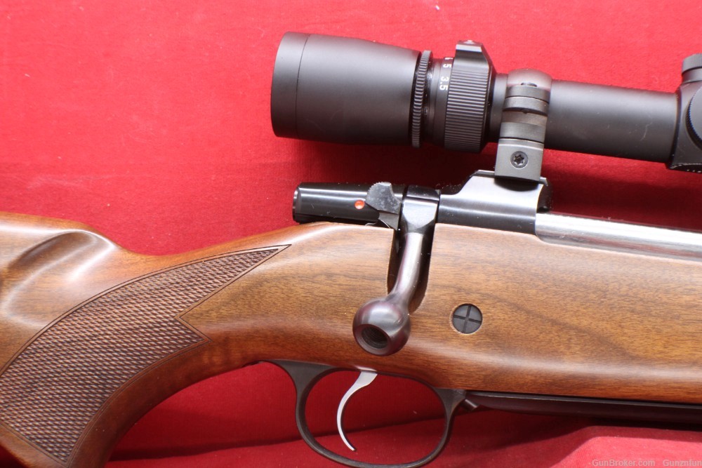 (35369)USED CZ 550 Magnum 375 H&H 25" barrel W/ Leupold 3.5-10X40 scope-img-2
