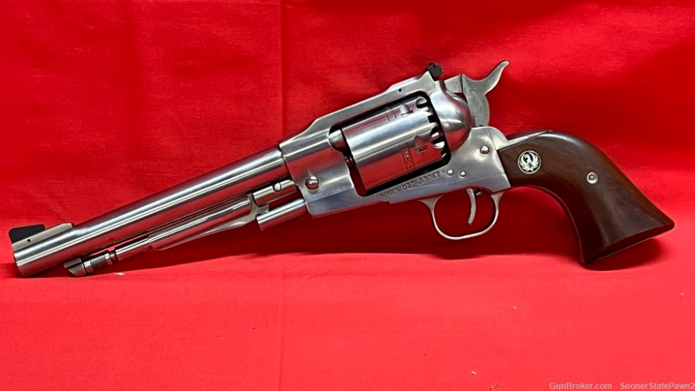 Ruger Old Army 44 Caliber 7.50" Single Action Revolver - Stainless-img-0