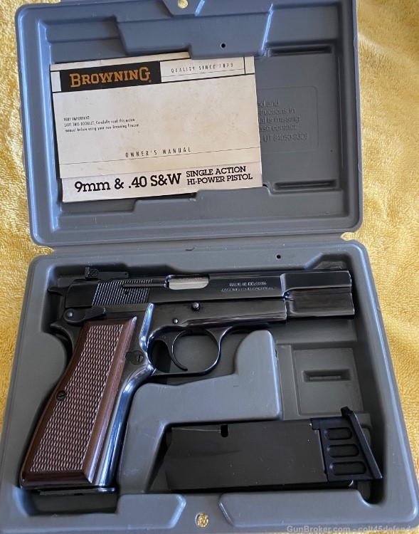 Browning Hi Power 9mm Hi Gloss 2 mags-img-0