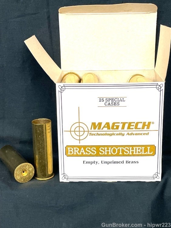 Magtech 12 Gauge Brass shotshells un-primed box of 25-img-0