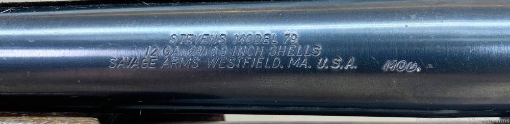 Stevens Model 79 Pump Shotgun by Savage Arms 12 Gauge 28”-img-11