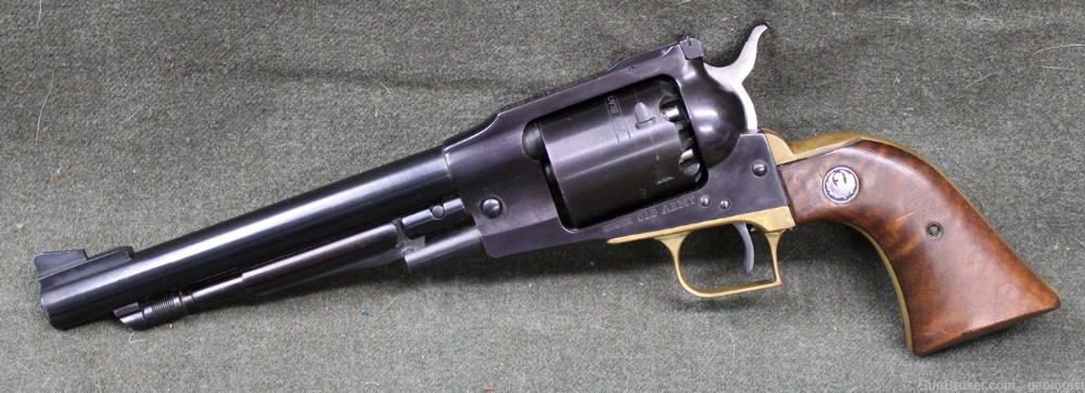 Ruger Old Army .44 Cap & Ball revolver with factory brass frame 1973-img-0