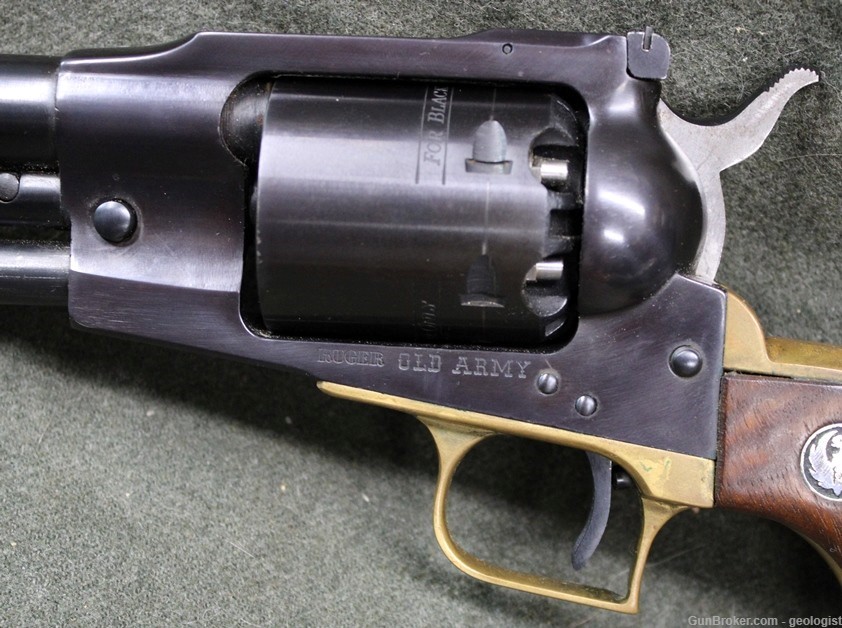 Ruger Old Army .44 Cap & Ball revolver with factory brass frame 1973-img-4