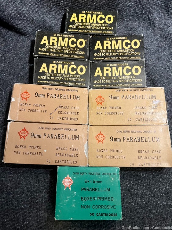 Norinco Chinese Armco 9mm Luger 500 Rounds 9x19-img-0