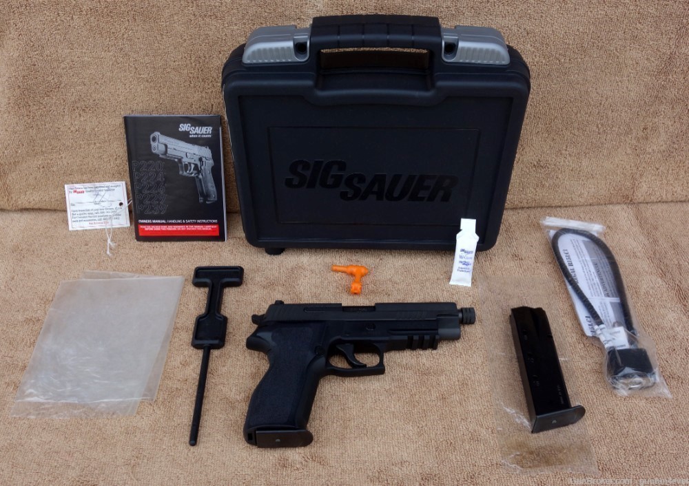 Sig Sauer 9mm P226 W226-9-SP TB Night Sights E2 Grips Special Configuration-img-0