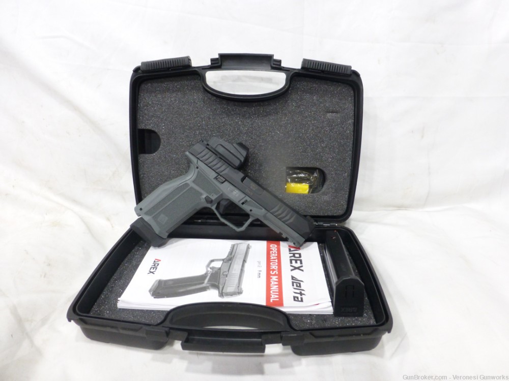 Arex Rex Delta 9mm Pistol 4.25" (2) 17 rd Swampfox Sight EXCELLENT -img-0