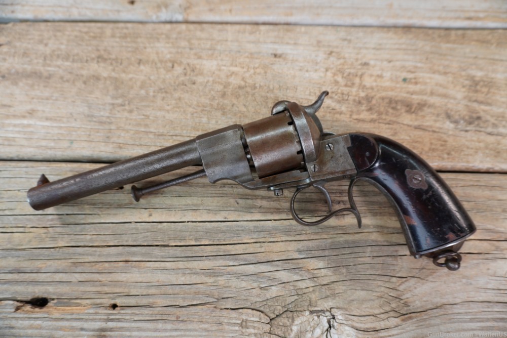 Civil War Lefaucheaux 12mm Pinfire revolver French Mle 1854 1860s-img-9