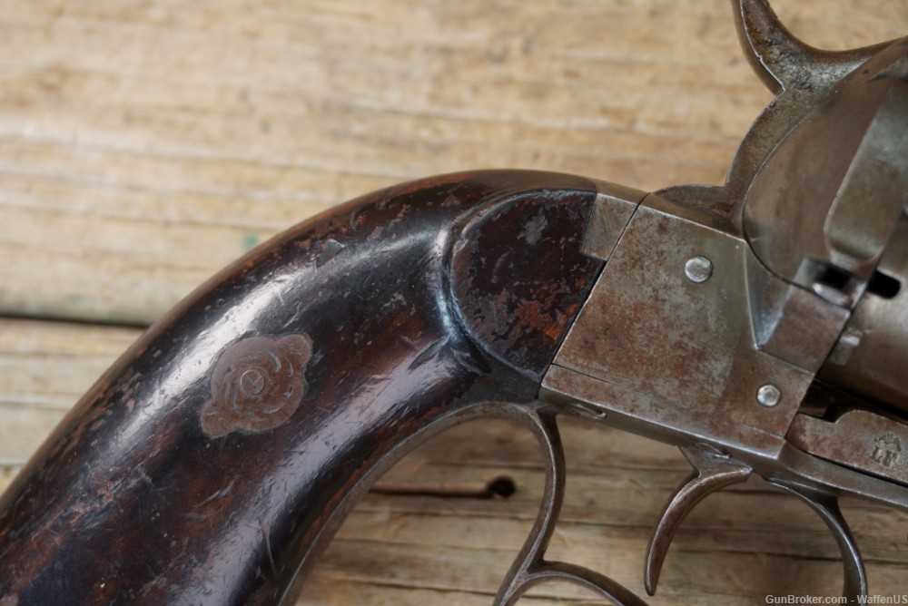 Civil War Lefaucheaux 12mm Pinfire revolver French Mle 1854 1860s-img-2