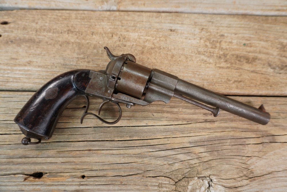 Civil War Lefaucheaux 12mm Pinfire revolver French Mle 1854 1860s-img-0