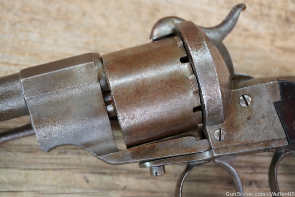 Civil War Lefaucheaux 12mm Pinfire revolver French Mle 1854 1860s-img-14