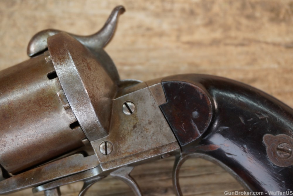 Civil War Lefaucheaux 12mm Pinfire revolver French Mle 1854 1860s-img-12
