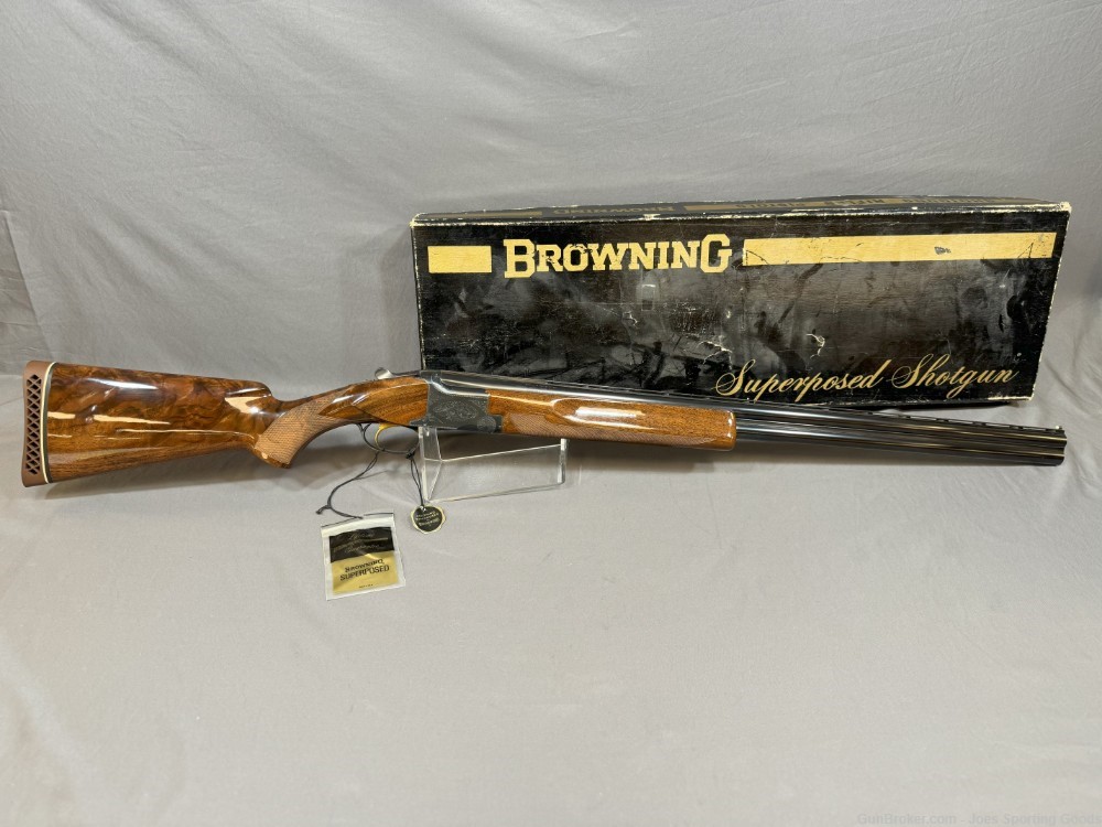 Browning Superposed Lightning Trap - 12GA O/U Shotgun w/ 30" Barrels & Box-img-0