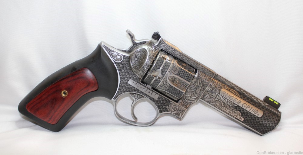 Rare Collector Custom Engraved Ruger GP100 Limited Edition 357 MAG 4 Inch-img-9