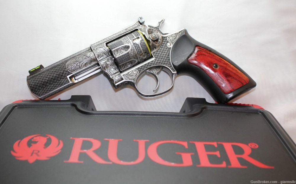 Rare Collector Custom Engraved Ruger GP100 Limited Edition 357 MAG 4 Inch-img-0