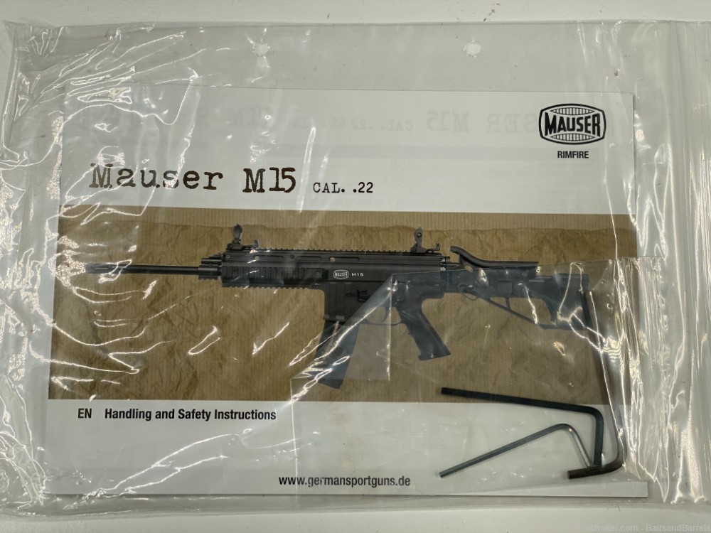 Blue Line Global MAUSER M-15 .22LR Rifle 22-Rounds - Tan, NIB 415.00.14-img-14