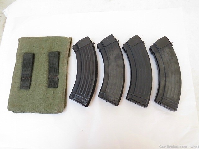 4 Romanian AK-47 Magazines + AK47 Magazine Carry Pouch-img-5