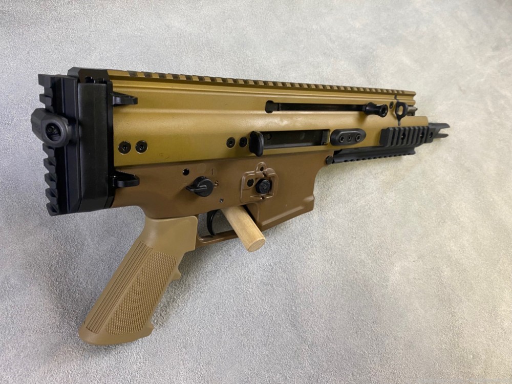 FN AMERICA SCAR 15P VPR 5.56MM 7.5" BBL FDE *NEW* *PENNY AUCTION*-img-4