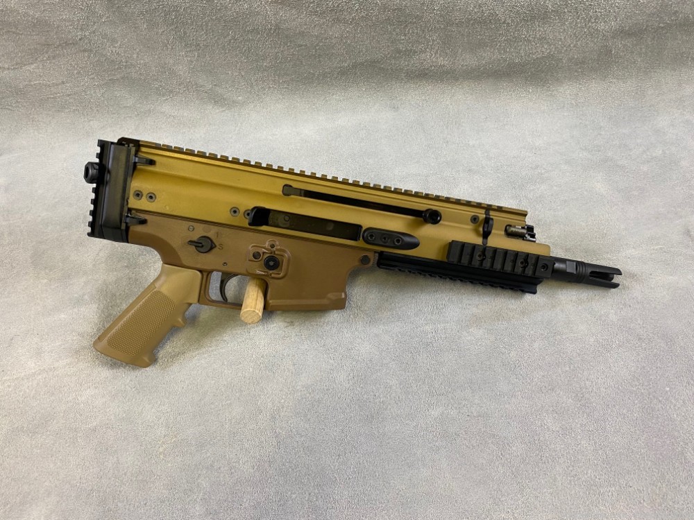 FN AMERICA SCAR 15P VPR 5.56MM 7.5" BBL FDE *NEW* *PENNY AUCTION*-img-0