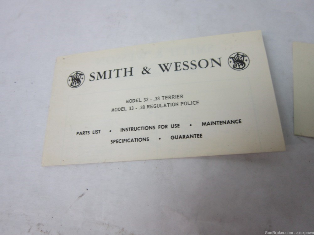 Smith & Wesson Model 32-1 in .38 S&W, Almost New, w/Box & Paper Work-img-49