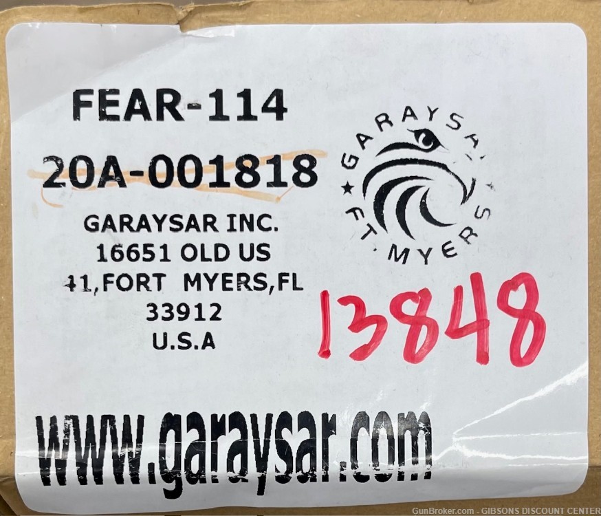 Garaysar FEAR-114 Tactical, 12GA, 18" BL, NIB+Old Stock Penny Bid, No CC Fe-img-9