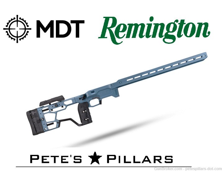 MDT ACC Elite Remington 700 SA RH Titanium Blue Chassis 106557-TBL-img-0