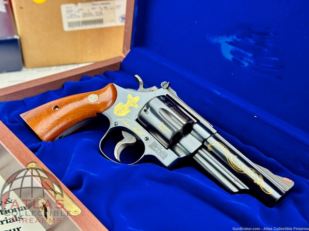 1984 Smith & Wesson 29-3 Blue 4" 44 Magnum |*FACTORY GOLD ENGRAVED*| NIB!-img-0