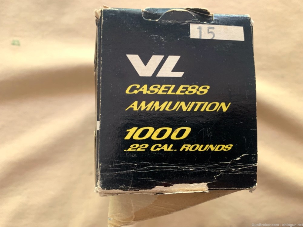 Rare Daisy V/L single shot rifle, uses special .22 caseless ammo, +1000rds-img-20