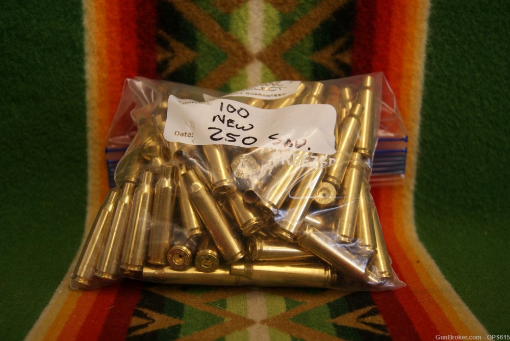 Winchester 250-3000 250 sav brass, 100 count NEW-img-0