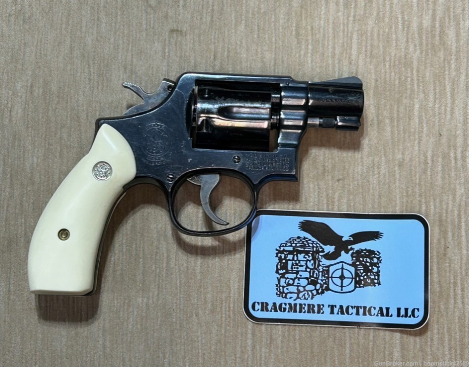 Smith & Wesson Model 10-7 2" .38 SPL with Imitation Ivory and Holster-img-1