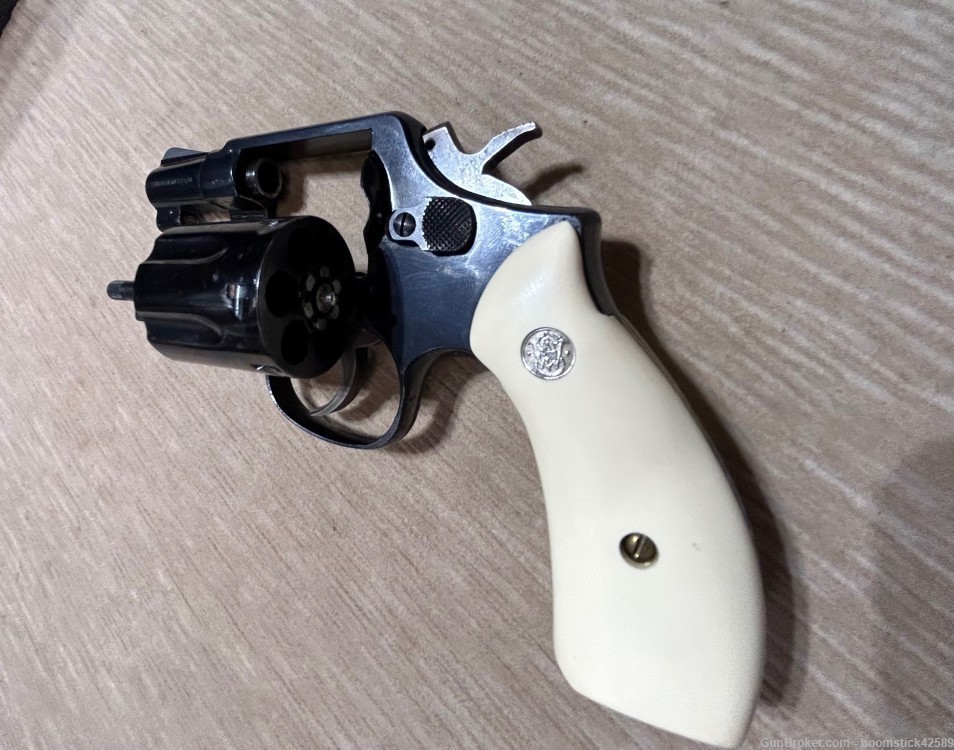 Smith & Wesson Model 10-7 2" .38 SPL with Imitation Ivory and Holster-img-3