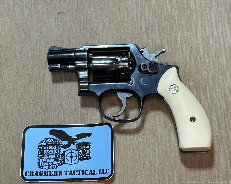 Smith & Wesson Model 10-7 2" .38 SPL with Imitation Ivory and Holster-img-0