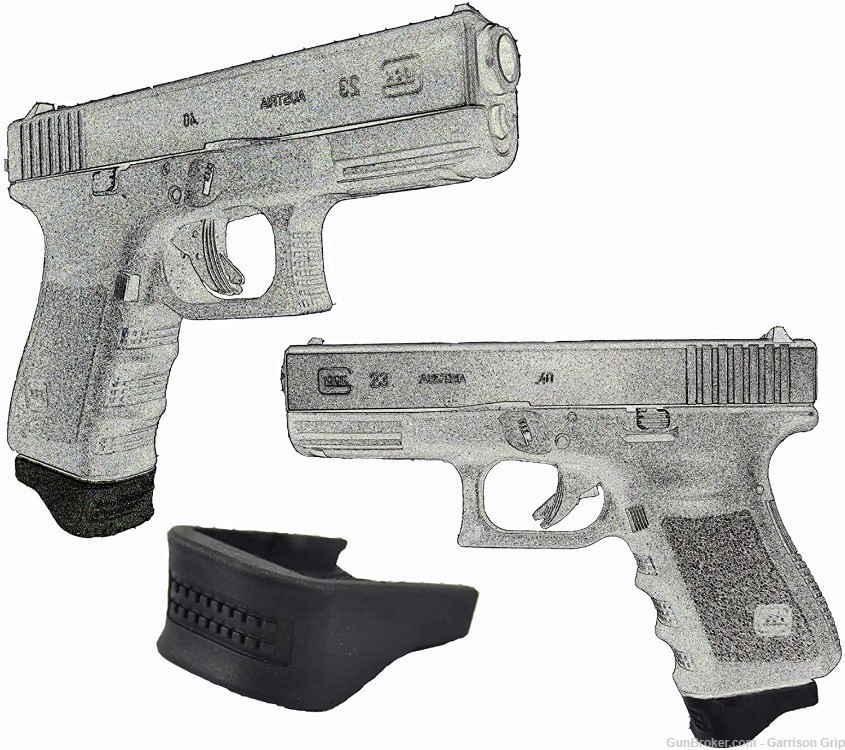 TWO 0.75IN Grip Extensions Fit Glock 17 18 19 22 23 24 25 31 32 34 35 37 38-img-1
