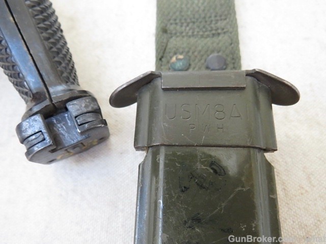 USGI M7 AR-15 M16 Bayonet + Scabbard Conetta Marked from Vietnam Era-img-9
