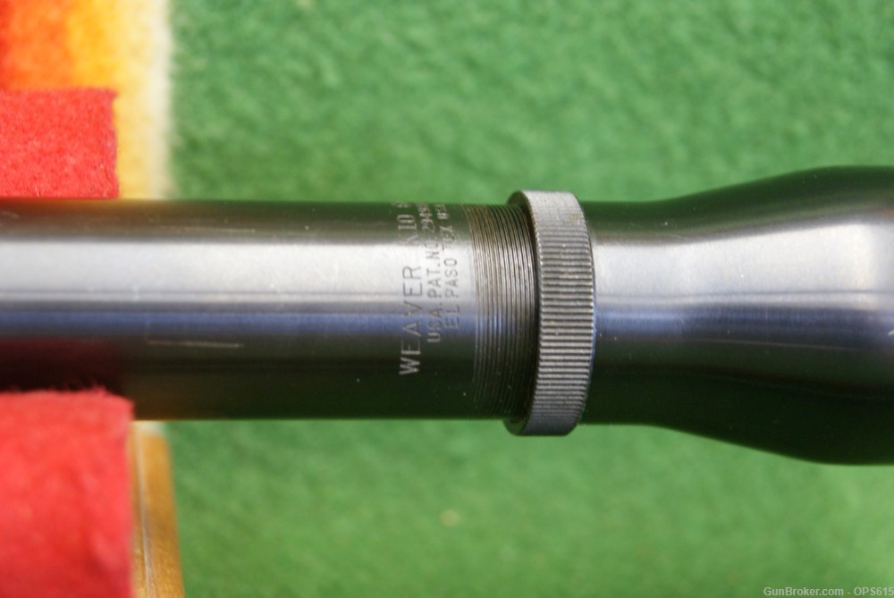 Vintage WEaver K10 60-B rifle scope Gloss steel tube-img-3
