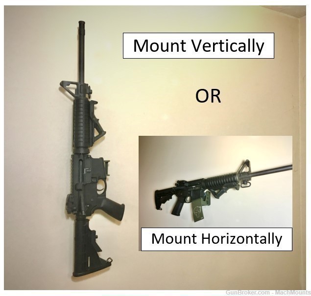 Solid Steel AR-15 Wall Mount -Mount Floating Display -Metal-img-4