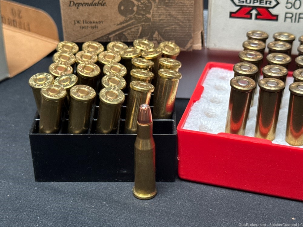 (120) Rounds, 218 Bee - (50) Reloads - Winchester / Hornady - Brass Case-img-6