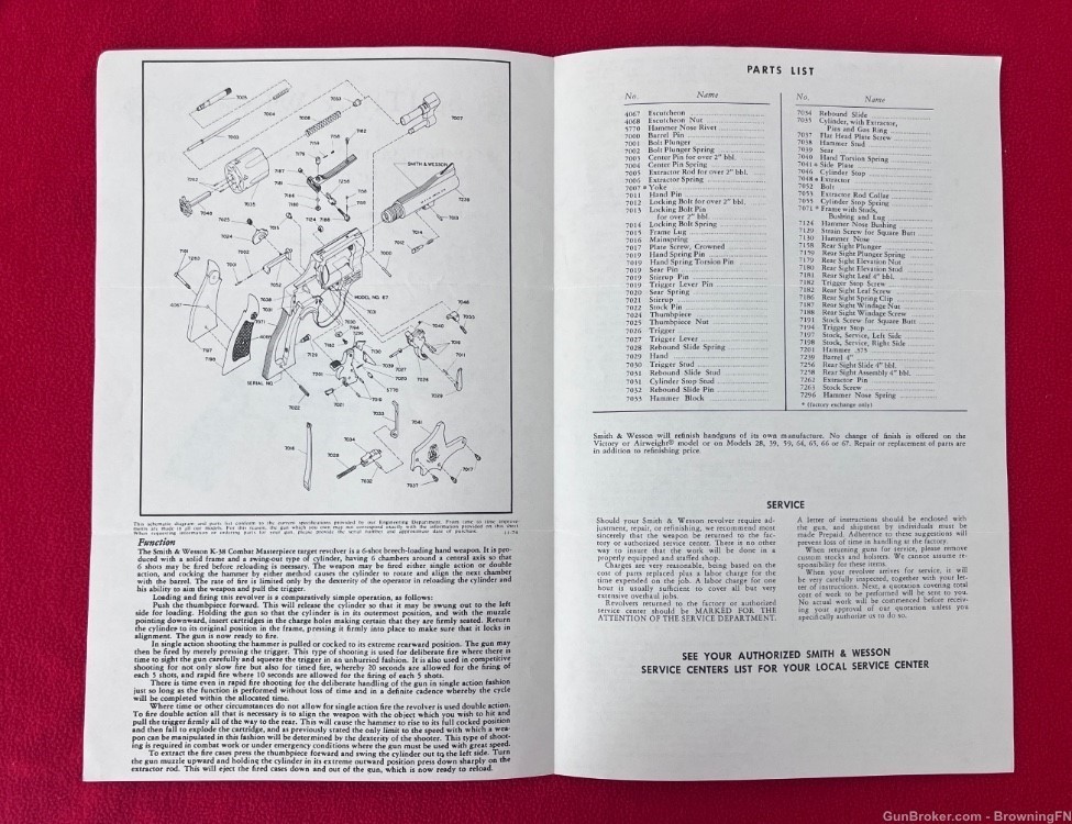 Smith & Wesson S&W Model 67 Owners Instruction Manual .38 Stainless Steel-img-1