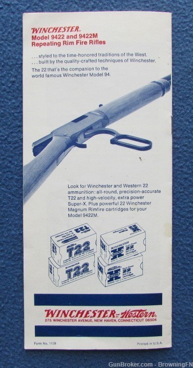 Vintage 1970s Winchester Model 9422  Owners Instruction Manual .22-img-2