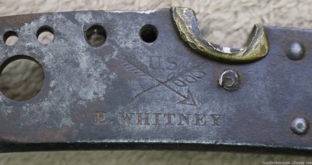 US Model 1816 E. Whitney musket lockplate 1835 -img-2