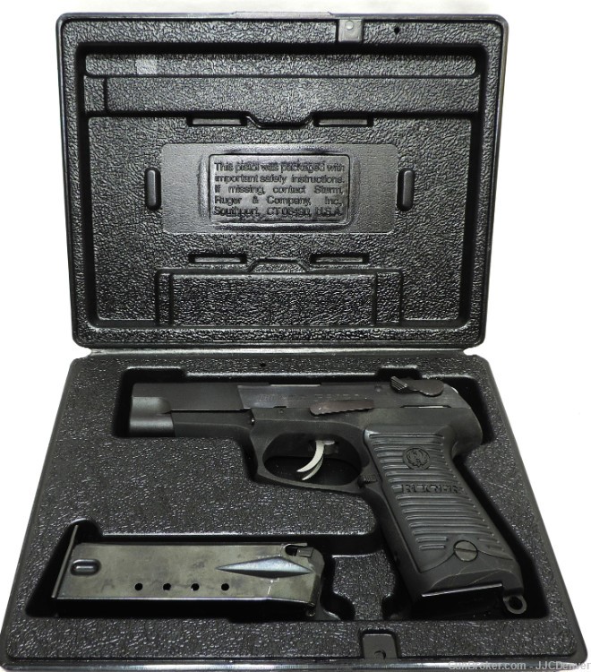 RUGER P89DC DECOCKER 9MM PISTOL W/ TWO MAGAZINES-img-0