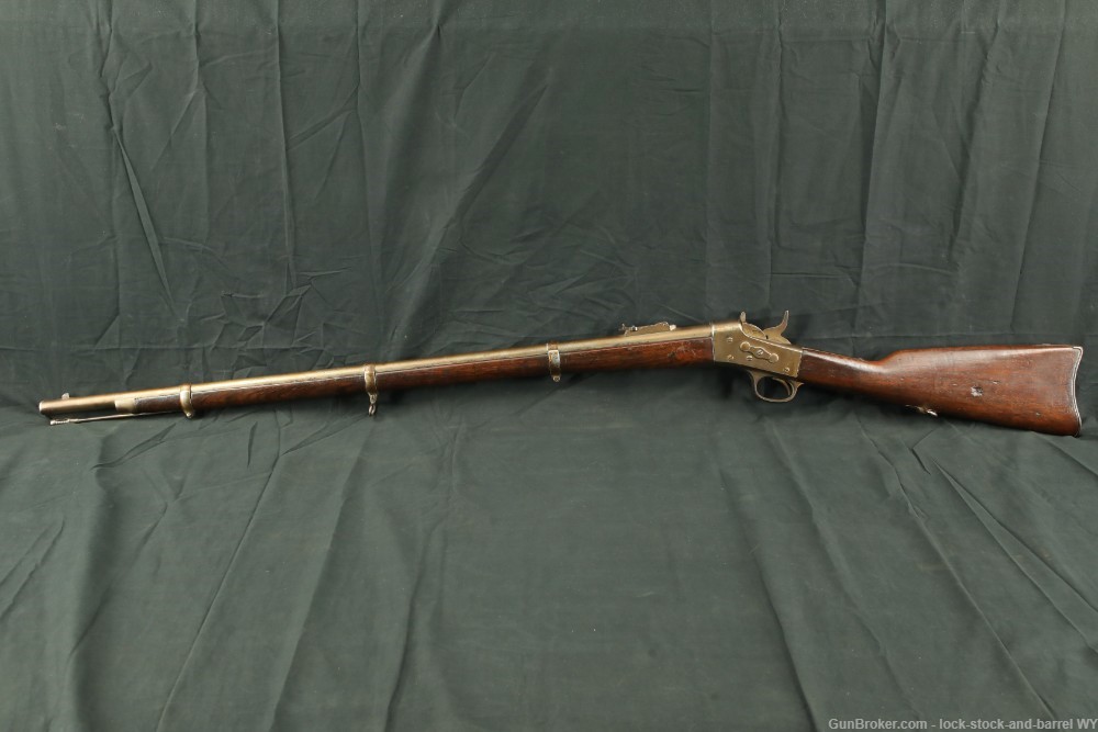 Custom Springfield Remington Model 1870 Navy Rolling Block Rifle, Antique-img-8