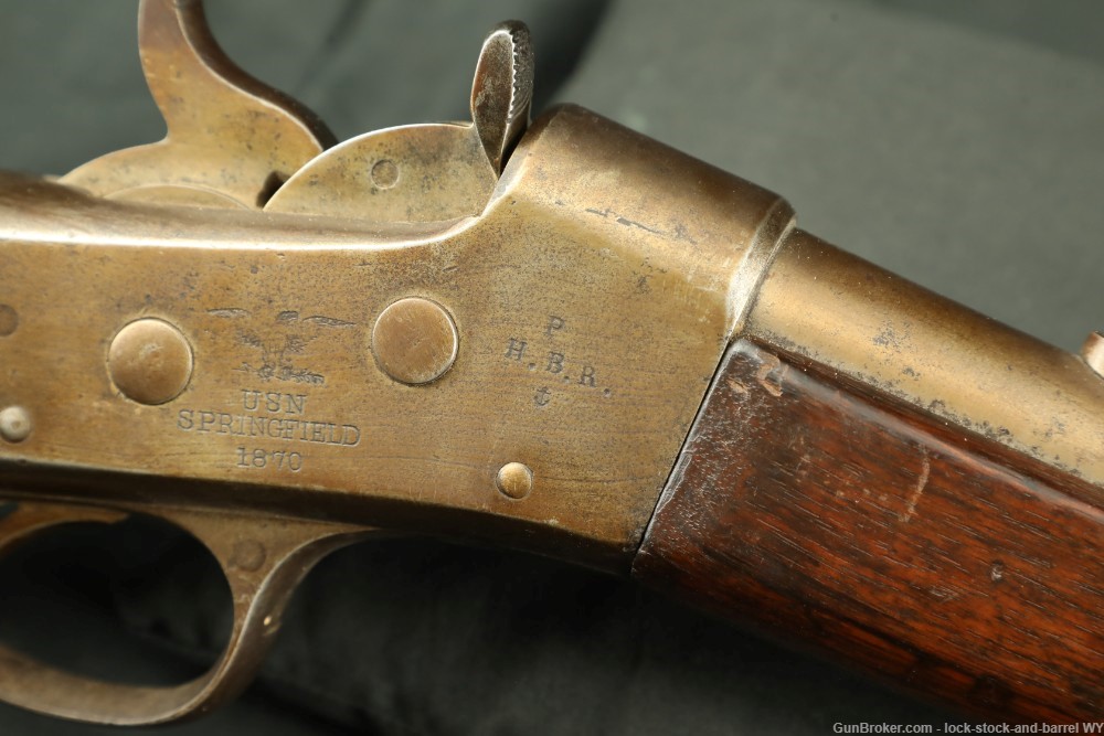 Custom Springfield Remington Model 1870 Navy Rolling Block Rifle, Antique-img-28
