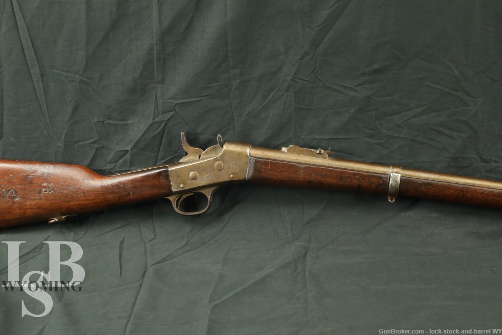 Custom Springfield Remington Model 1870 Navy Rolling Block Rifle, Antique-img-0