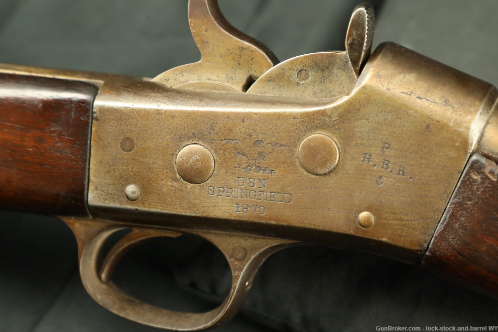 Custom Springfield Remington Model 1870 Navy Rolling Block Rifle, Antique-img-27